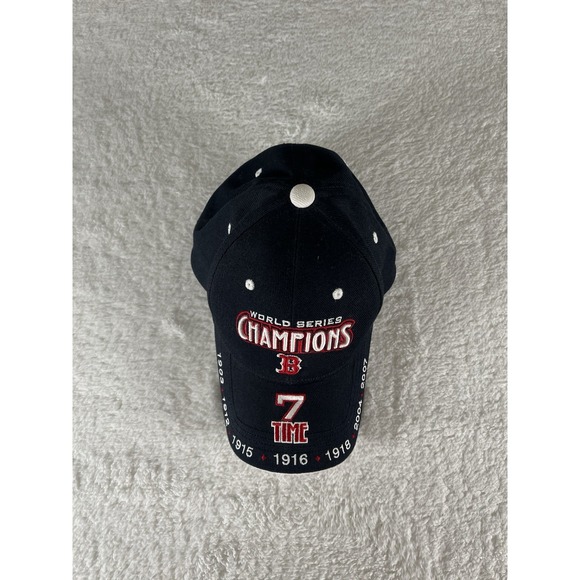 Boston Red Sox 7 Time World Series Champions MLB‎ Strap Back Baseball Hat Cap - Picture 4 of 9